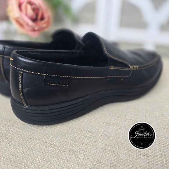 Cole Haan Men's Black Lewiston Venetian Leather Loafers Size 10W - Picture 7 of 14